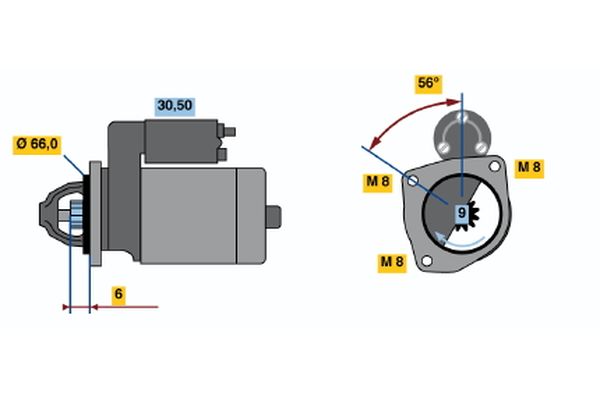 Bosch Starter 0 986 017 361