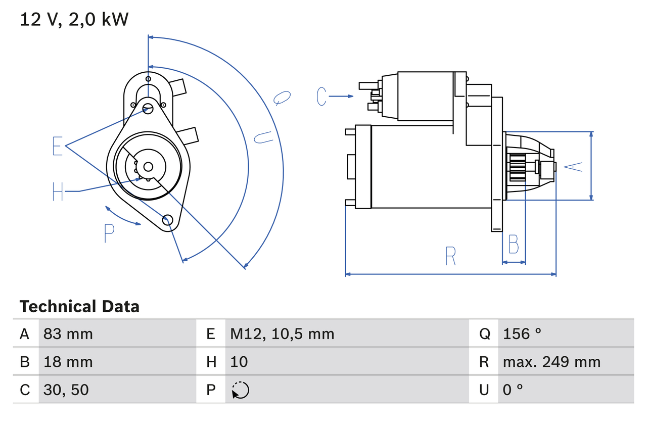Bosch Starter 0 986 017 420
