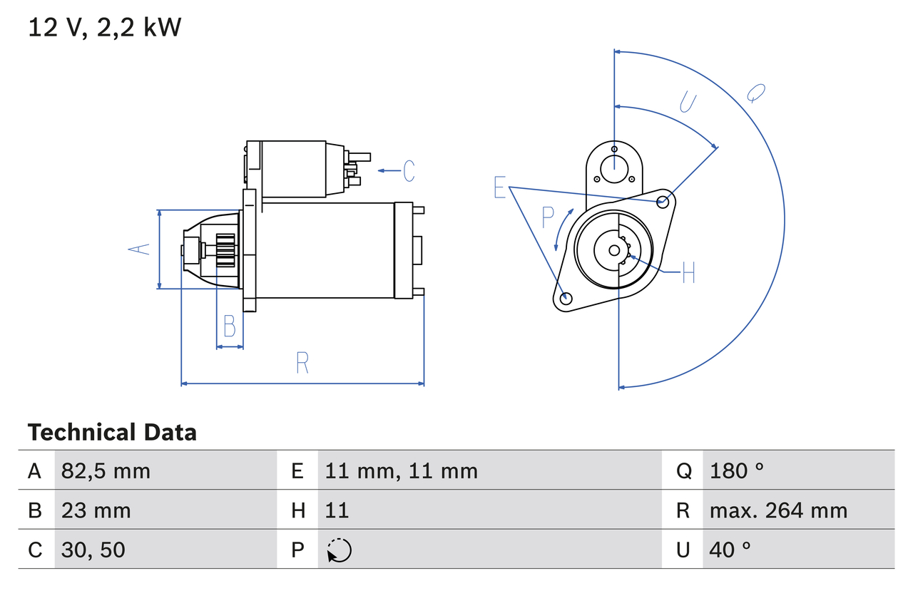 Bosch Starter 0 986 017 430