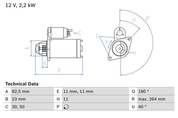 Bosch Starter 0 986 017 430