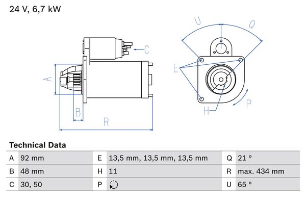 Bosch Starter 0 986 017 760