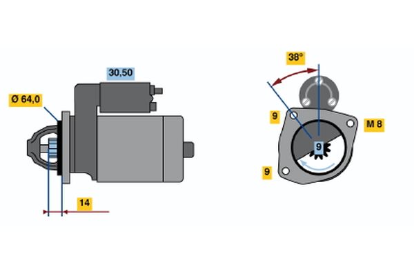 Bosch Starter 0 986 017 781