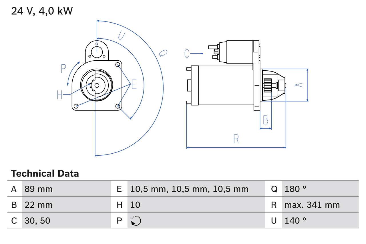 Bosch Starter 0 986 017 880
