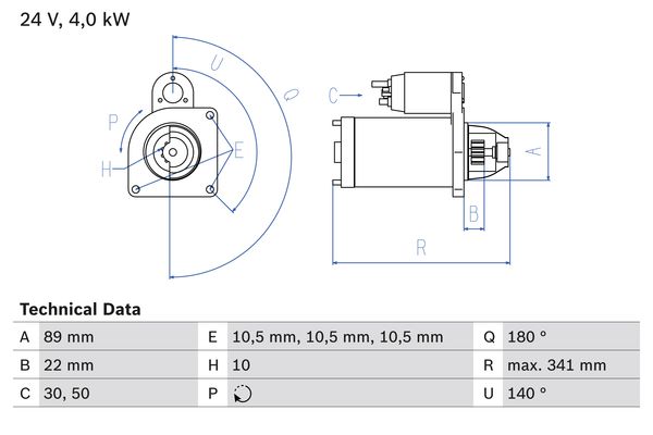 Bosch Starter 0 986 017 880