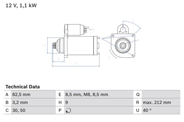 Bosch Starter 0 986 017 940