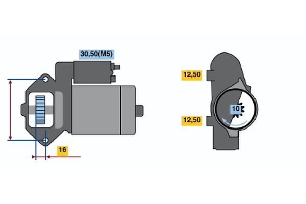 Bosch Starter 0 986 018 531