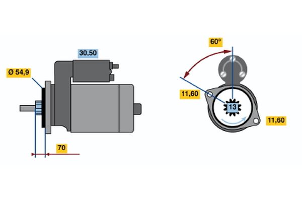 Bosch Starter 0 986 018 761