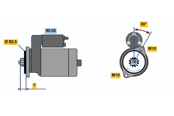 Bosch Starter 0 986 019 101