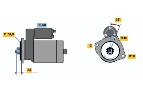 Bosch Starter 0 986 019 181