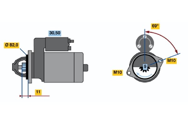 Bosch Starter 0 986 019 880