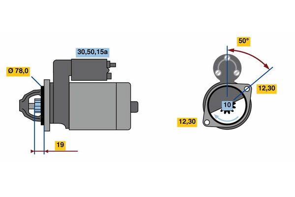 Bosch Starter 0 986 020 001