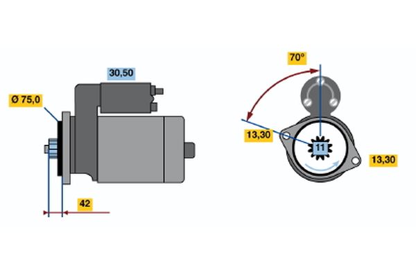 Bosch Starter 0 986 020 031