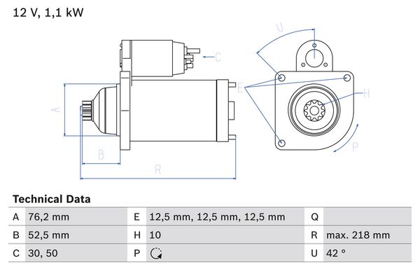 Bosch Starter 0 986 020 240