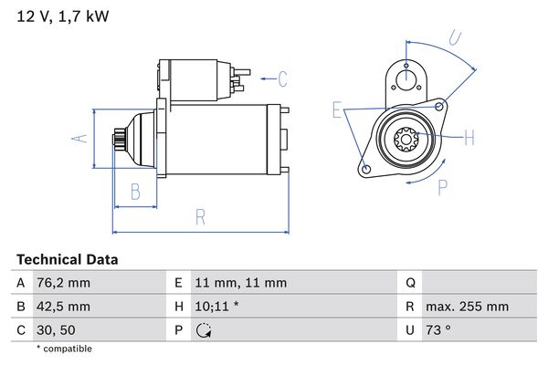 Bosch Starter 0 986 020 280