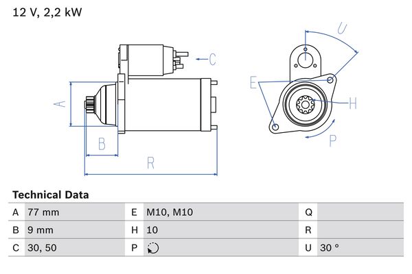Bosch Starter 0 986 020 421