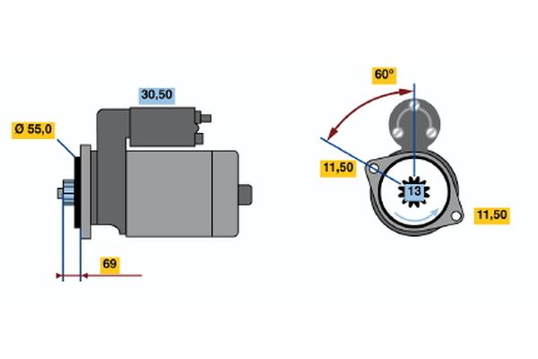 Bosch Starter 0 986 020 631