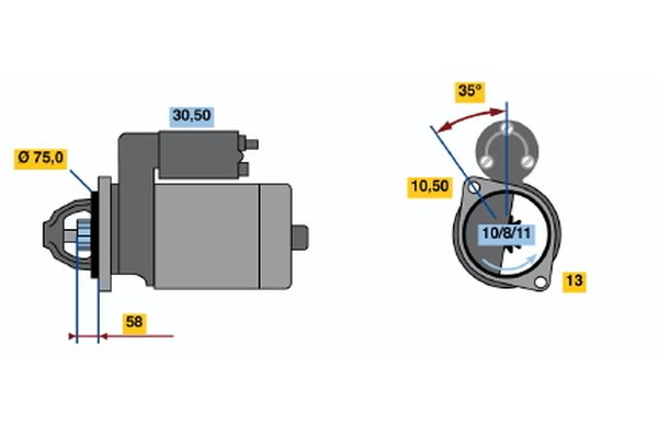 Bosch Starter 0 986 020 691