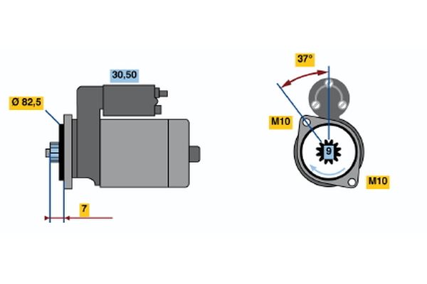Bosch Starter 0 986 020 751
