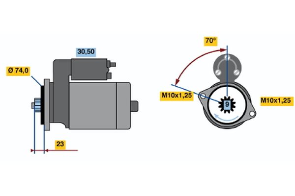 Bosch Starter 0 986 020 771