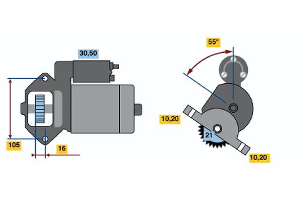 Bosch Starter 0 986 020 801