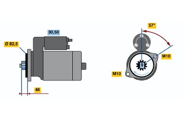 Bosch Starter 0 986 020 811