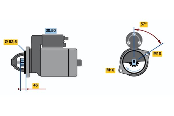 Bosch Starter 0 986 020 821