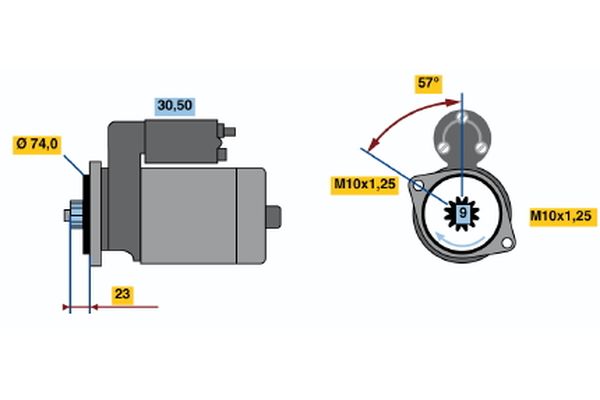 Bosch Starter 0 986 020 831