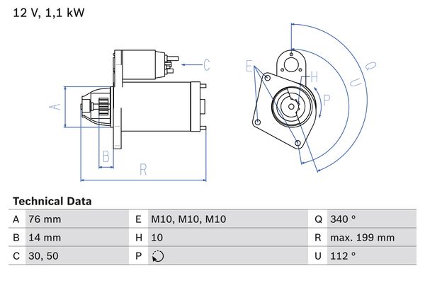 Bosch Starter 0 986 020 900