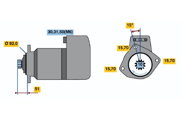 Bosch Starter 0 986 021 020