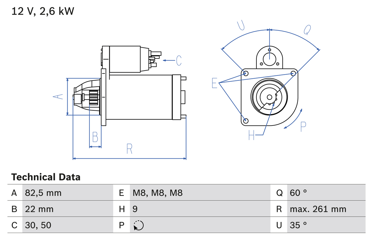Bosch Starter 0 986 021 041