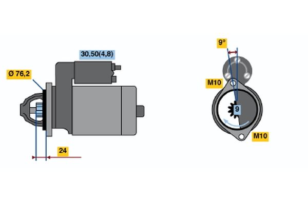 Bosch Starter 0 986 021 510