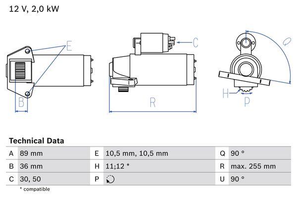 Bosch Starter 0 986 021 810