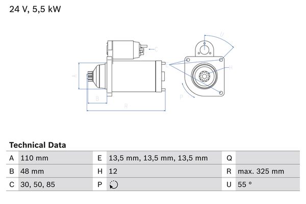 Bosch Starter 0 986 022 260