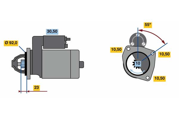 Bosch Starter 0 986 022 750