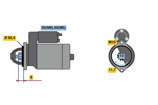 Bosch Starter 0 986 022 970