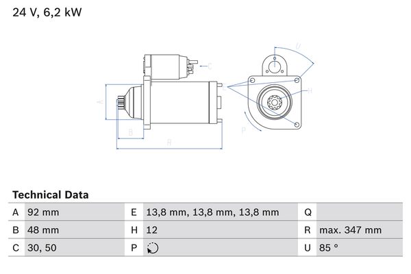 Bosch Starter 0 986 022 980