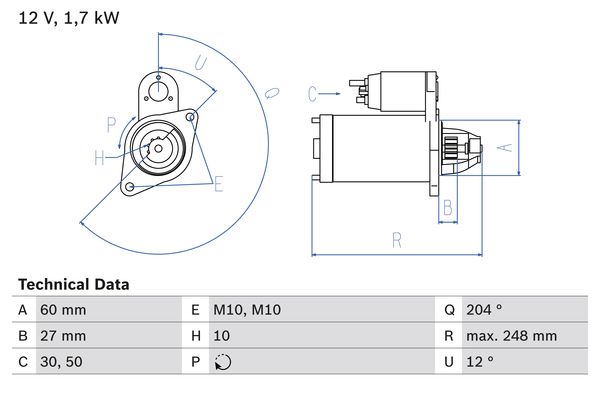 Bosch Starter 0 986 023 100