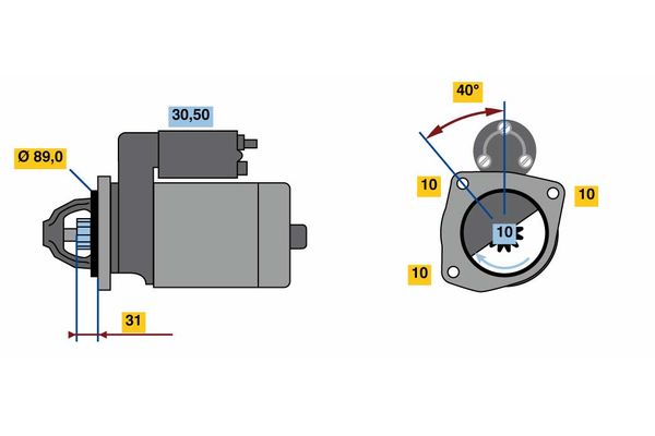 Bosch Starter 0 986 023 190