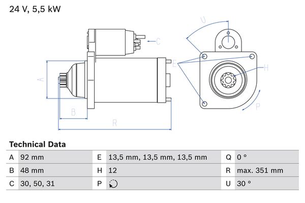 Bosch Starter 0 986 023 270