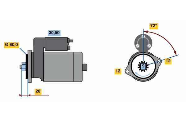 Bosch Starter 0 986 023 420