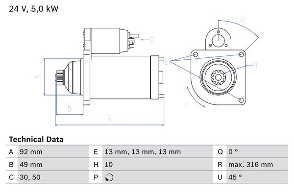 Bosch Starter 0 986 023 430