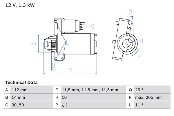 Bosch Starter 0 986 023 480