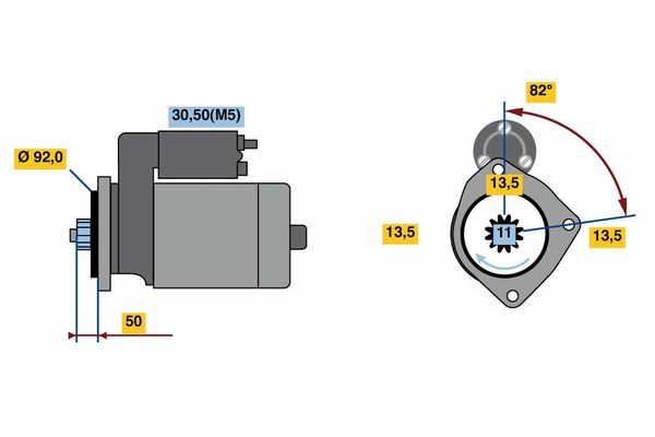 Bosch Starter 0 986 023 590