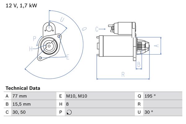 Bosch Starter 0 986 023 600