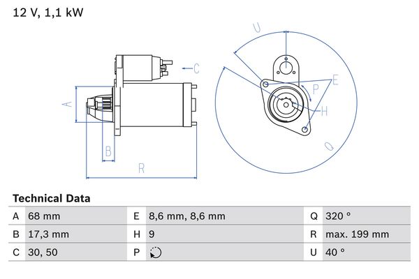 Bosch Starter 0 986 023 660