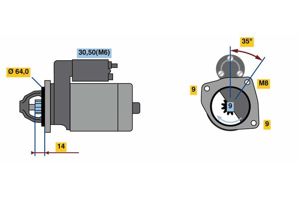 Bosch Starter 0 986 023 810