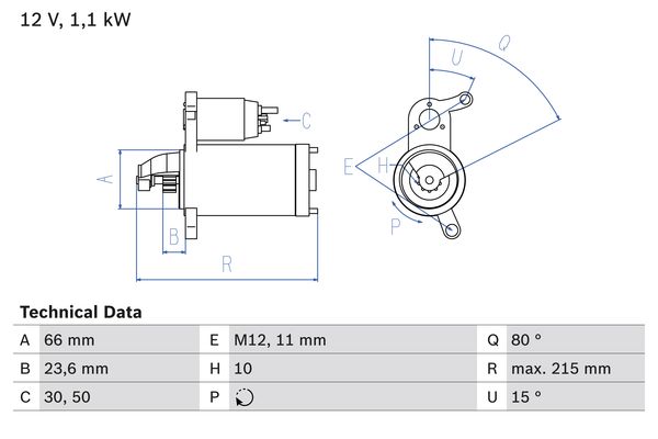 Bosch Starter 0 986 024 010