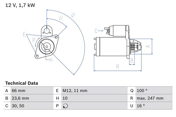 Bosch Starter 0 986 024 030