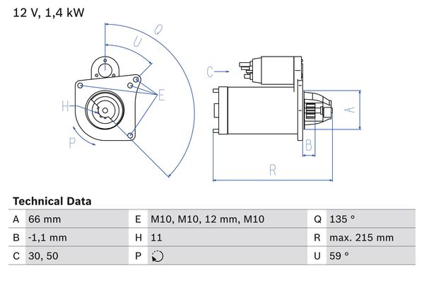 Bosch Starter 0 986 024 130