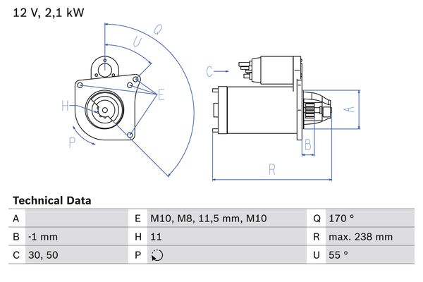 Bosch Starter 0 986 024 350